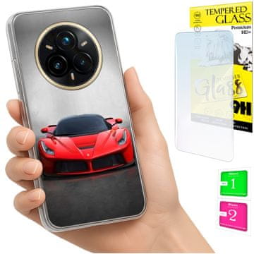 shumee Ovitek za Realme 14 Pro+ 5G / 14 Pro Plus 5G zadnji pokrov + 9H steklo