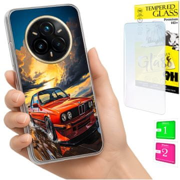 shumee Ovitek za Realme 14 Pro+ 5G / 14 Pro Plus 5G zadnji pokrov + 9H steklo