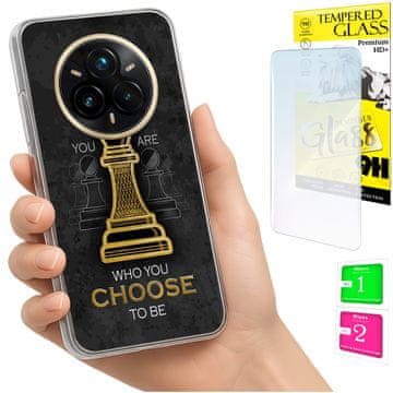 shumee Ovitek za Realme 14 Pro+ 5G / 14 Pro Plus 5G zadnji pokrov + 9H steklo
