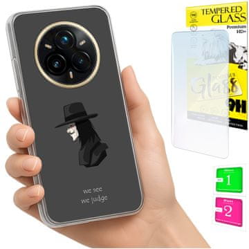 shumee Ovitek za Realme 14 Pro+ 5G / 14 Pro Plus 5G zadnji pokrov + 9H steklo