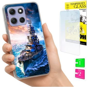 shumee Ovitek za Motorola Moto G86 Power FOTO ovitek + 9H steklo