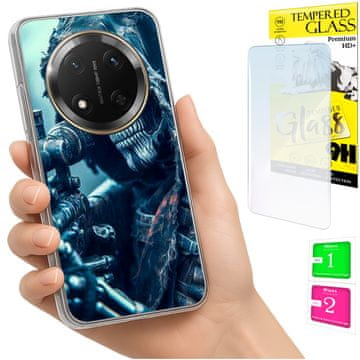 shumee Ovitek za Honor Magic7 Lite FOTO ovitek zadnji ovitek + 9H steklo