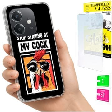 shumee Ovitek za Oppo A40 / A40m / A60 5G FOTO zadnji ovitek iz stekla 9H