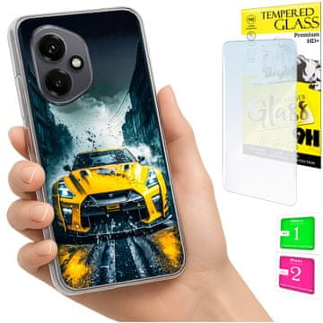 shumee Ovitek za Honor X7d / 400 Smart Housing FOTO ovitek zadnja stran + 9H STEKLO
