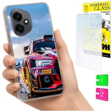 shumee Ovitek za Honor X7d / 400 Smart Housing FOTO ovitek zadnja stran + 9H STEKLO