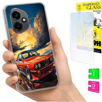 shumee Ovitek za Honor X7d / 400 Smart Housing FOTO ovitek zadnja stran + 9H STEKLO