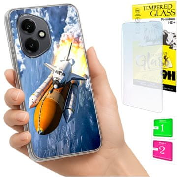 shumee Ovitek za Honor X7d / 400 Smart Housing FOTO ovitek zadnja stran + 9H STEKLO