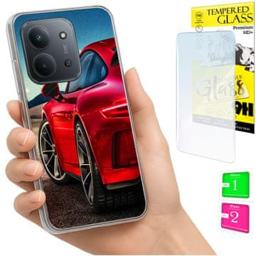 shumee Ovitek za Xiaomi Redmi 15C 4G 171 mm ohišje FOTO ovitek zadnja stran 9H STEKLO