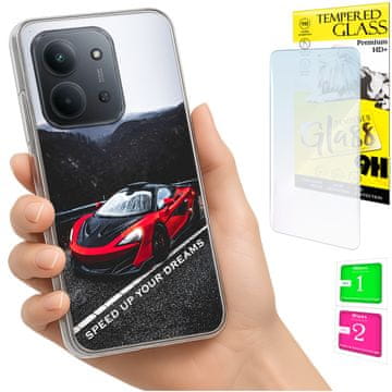 shumee Ovitek za Xiaomi Redmi 15C 4G 171 mm ohišje FOTO ovitek zadnja stran 9H STEKLO