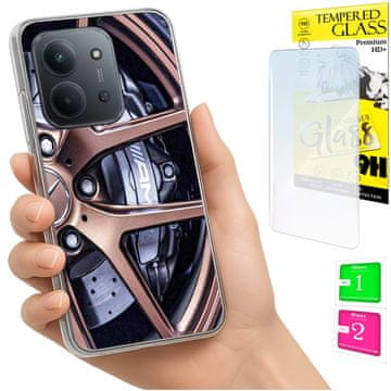shumee Ovitek za Xiaomi Redmi 15C 4G 171 mm ohišje FOTO ovitek zadnja stran 9H STEKLO