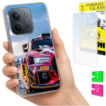 shumee Ovitek za Xiaomi Redmi 15C 4G 171 mm ohišje FOTO ovitek zadnja stran 9H STEKLO