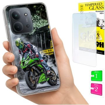 shumee Ovitek za Xiaomi Redmi 15C 4G 171 mm ohišje FOTO ovitek zadnja stran 9H steklo
