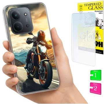 shumee Ovitek za Xiaomi Redmi 15C 4G 171 mm ohišje FOTO ovitek zadnja stran 9H steklo