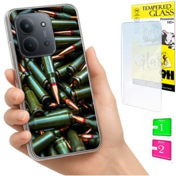 shumee Ovitek za Xiaomi Redmi 15C 4G 171 mm ohišje FOTO ovitek zadnja stran 9H STEKLO