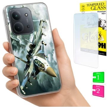 shumee Ovitek za Xiaomi Redmi 15C 4G 171 mm ohišje FOTO ovitek zadnja stran 9H STEKLO