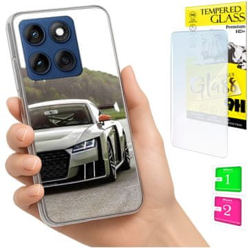 shumee Ovitek za Motorola Edge 60 Fusion / Edge 60 Ohišje, zadnja stran, STEKLO