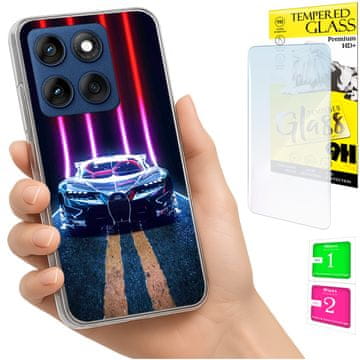 shumee Ovitek za Motorola Edge 60 Fusion / Edge 60 Ohišje, zadnja stran, STEKLO