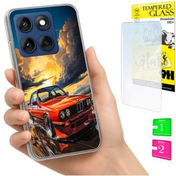 shumee Ovitek za Motorola Edge 60 Fusion / Edge 60 Ohišje, zadnja stran, STEKLO