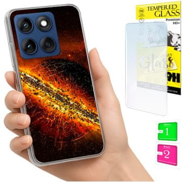 shumee Ovitek za Motorola Edge 60 Fusion / Edge 60 Ohišje, zadnja stran, STEKLO