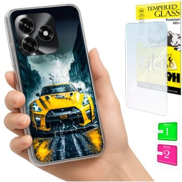 shumee Ovitek za Honor X5C Plus / X5C 4G FOTO ovitek + 9H STEKLO