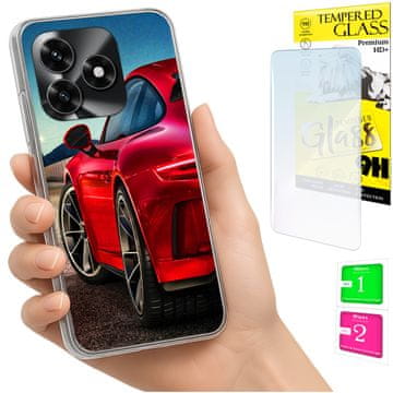 shumee Ovitek za Honor X5C Plus / X5C 4G FOTO ovitek + 9H STEKLO