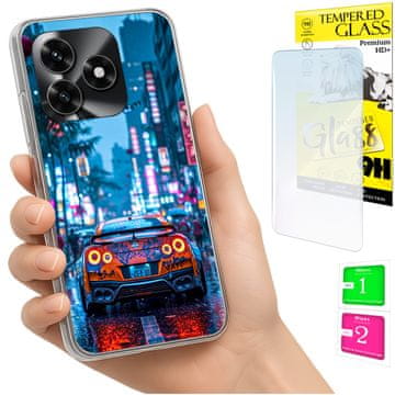 shumee Ovitek za Honor X5C Plus / X5C 4G FOTO ovitek + 9H STEKLO
