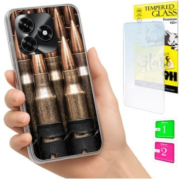 shumee Ovitek za Honor X5C Plus / X5C 4G FOTO ovitek + 9H STEKLO