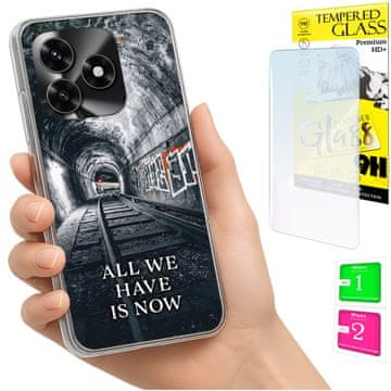 shumee Ovitek za Honor X5C Plus / X5C 4G FOTO ovitek + 9H STEKLO