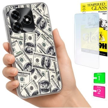 shumee Ovitek za Honor X5C Plus / X5C 4G FOTO ovitek + 9H STEKLO