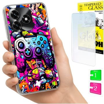 shumee Ovitek za Honor X5C Plus / X5C 4G FOTO ovitek + 9H STEKLO