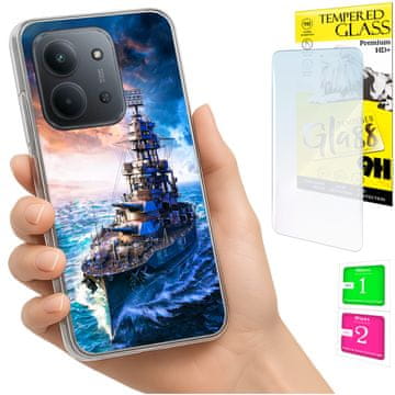 shumee Ovitek za Xiaomi Redmi 15C 5G 173mm / Poco C85 Zadnji ovitek STEKLO