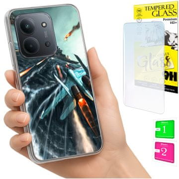 shumee Ovitek za Xiaomi Redmi 15C 5G 173mm / Poco C85 Zadnji ovitek STEKLO