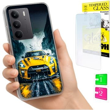 shumee Ovitek za Realme C75 / 14X 5G FOTO ovitek + 9H STEKLO