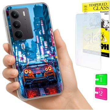 shumee Ovitek za Realme C75 / 14X 5G FOTO ovitek + 9H STEKLO