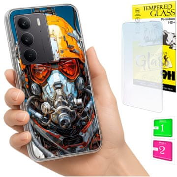 shumee Ovitek za Realme C75 / 14X 5G FOTO ovitek + 9H STEKLO