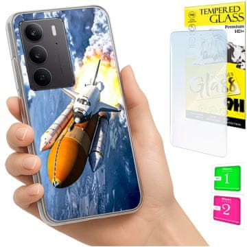 shumee Ovitek za Realme C75 / 14X 5G FOTO ovitek + 9H STEKLO