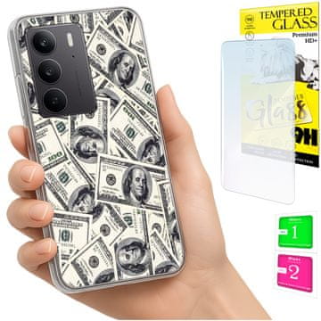 shumee Ovitek za Realme C75 / 14X 5G FOTO ovitek + 9H STEKLO