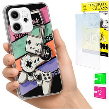 shumee Ovitek za Oppo Reno 14F / 14 FS 5G FOTO ovitek + 9H STEKLO