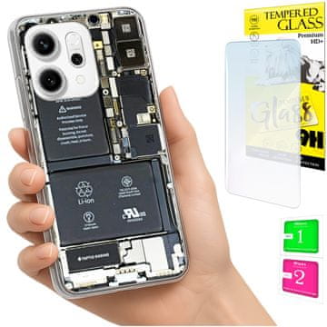 shumee Ovitek za Oppo Reno 14F / 14 FS 5G FOTO ovitek + 9H STEKLO