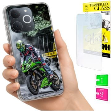 shumee Ovitek za Realme Note 70T FOTO zadnji ovitek + 9H STEKLO