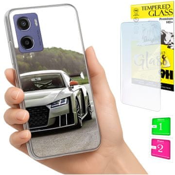 shumee Ovitek za Motorola Moto E15 / Moto G05 zadnji ovitek + 9H steklo
