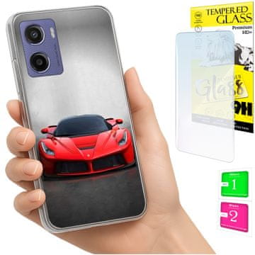 shumee Ovitek za Motorola Moto E15 / Moto G05 zadnji ovitek + 9H steklo