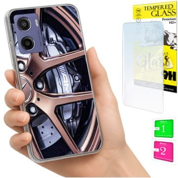 shumee Ovitek za Motorola Moto E15 / Moto G05 zadnji ovitek + 9H steklo