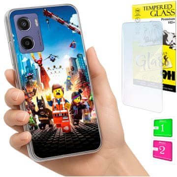 shumee Ovitek za Motorola Moto E15 / Moto G05 zadnji ovitek + 9H steklo