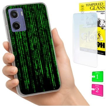 shumee Ovitek za Motorola Moto E15 / Moto G05 zadnji ovitek + 9H steklo