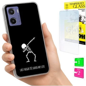 shumee Ovitek za Motorola Moto E15 / Moto G05 zadnji ovitek + 9H steklo