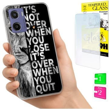 shumee Ovitek za Motorola Moto E15 / Moto G05 zadnji ovitek + 9H steklo