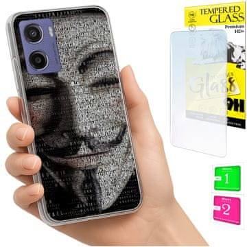 shumee Ovitek za Motorola Moto E15 / Moto G05 zadnji ovitek + 9H steklo