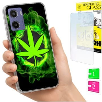 shumee Ovitek za Motorola Moto E15 / Moto G05 zadnji ovitek + 9H steklo