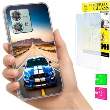 shumee Ovitek za Motorola Edge 40 Neo FOTO zadnji ovitek + 9H steklo